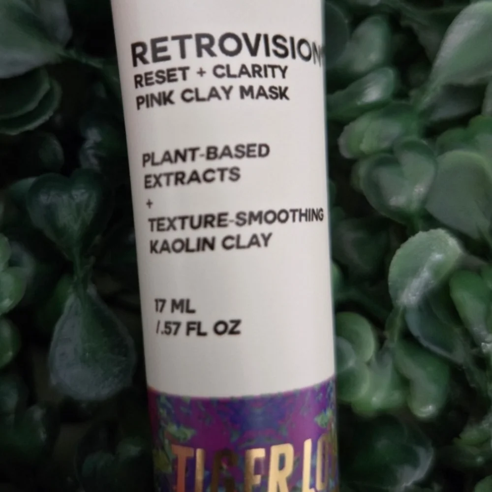 Tigerlove Retrovision Pink Clay Mask 17mL NIB | Reset + Clarity